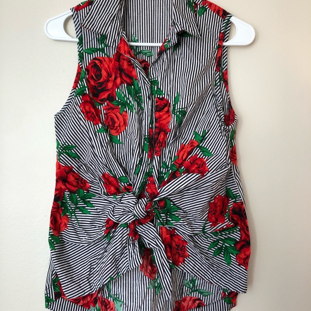 Button front blouse - Picture 3 of 5